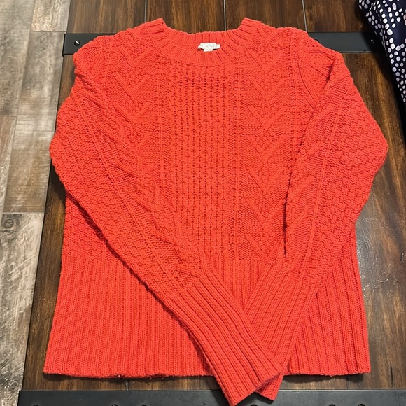GAP- Orangish / Red cropped sweater. Size M - Picture 10 of 12